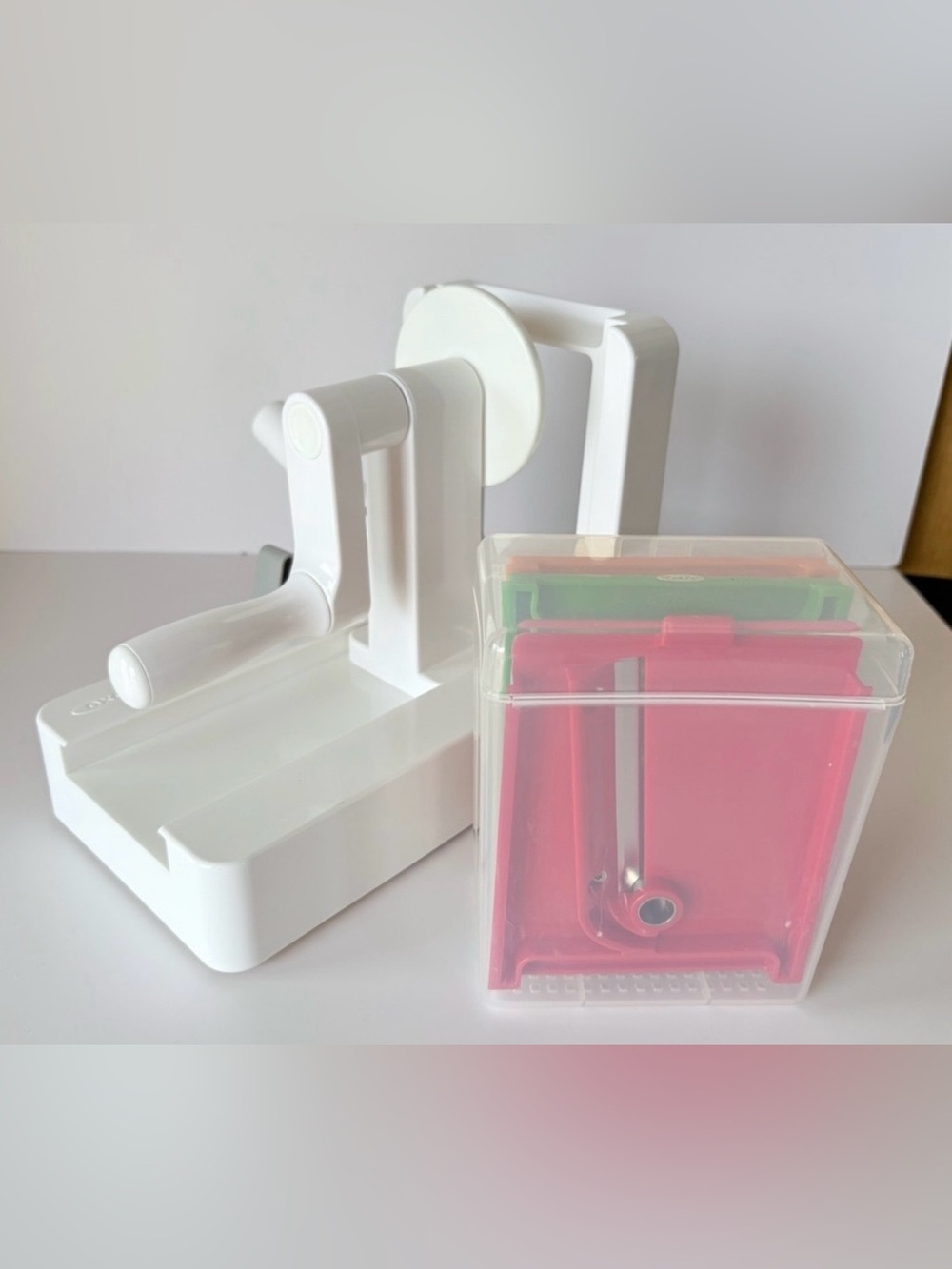 OXO Good Grips Tabletop Spiralizer with 3 Interchangeable Stainless Steel Blades